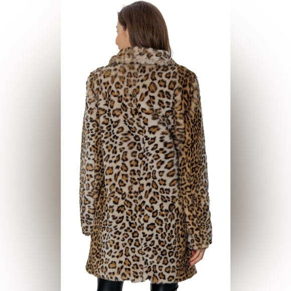 Faux Fur Leopard Cheetah Coat - Picture 2 of 2